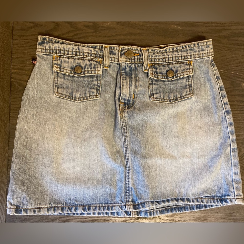 Polo Ralph Lauren Mini Jean Skirt w/ Pockets - Vintage